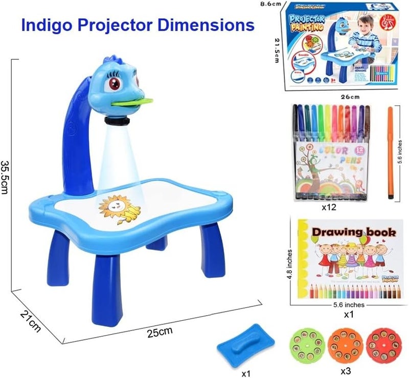 ST ZONE Drawing Projector for Kids with light Music, Smart Projection Painting Set, Child Educational Learning Toys, Birthday Gift for girls and boys - Assorted Color - Image 2